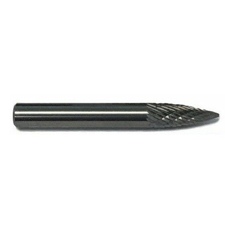 Norseman 19219, Size SL-3 Taper Shape Radius 14Â° Included Angle Premium Carbide Burr Double Cut