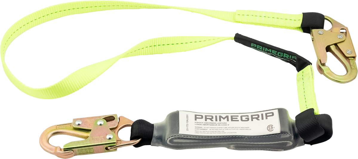 Primeline 23-172, 6' SHOCK ABSORBING LANYARD