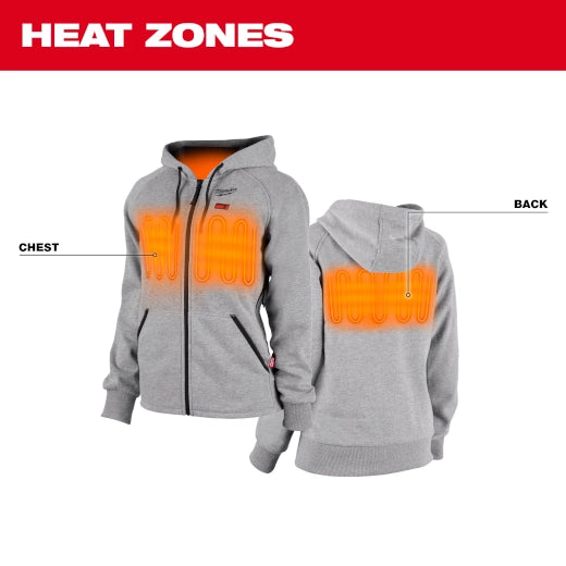 Milwaukee 336G M12 Gray Heat Womens Hoodie Kit 