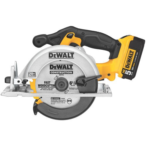 DEWALT DCS391P1, 20V MAX Li-Ion 6-1/2'' Circular Saw  Kit (5.0 Ah)