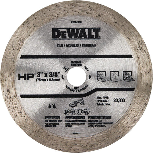 DEWALT DW47350, 3" Continuous HP Tile