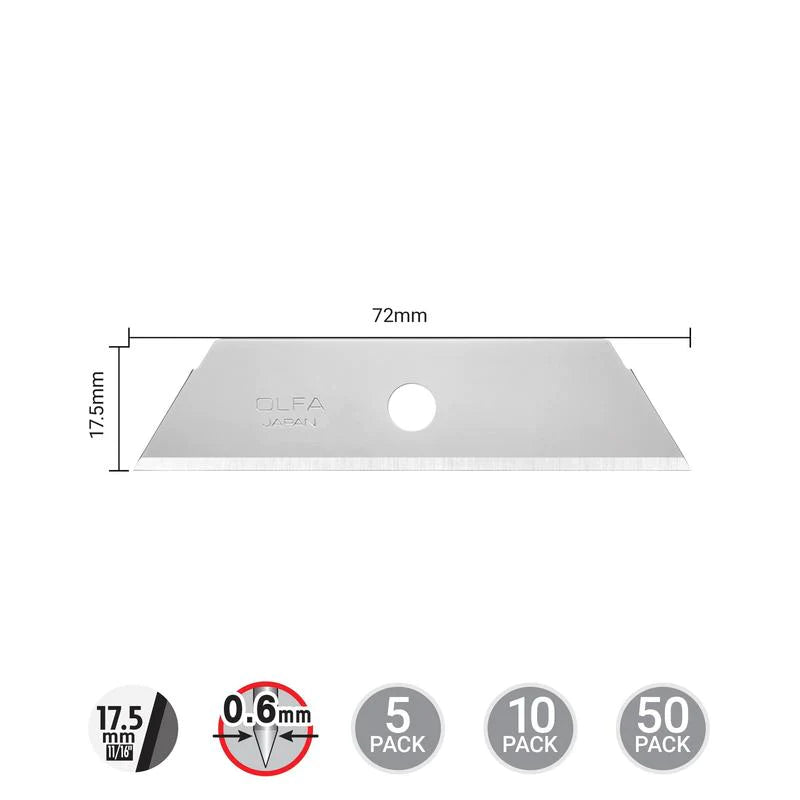 OLFA 9614, Trapezoid Blades - 50pk (SKB-2/50B)