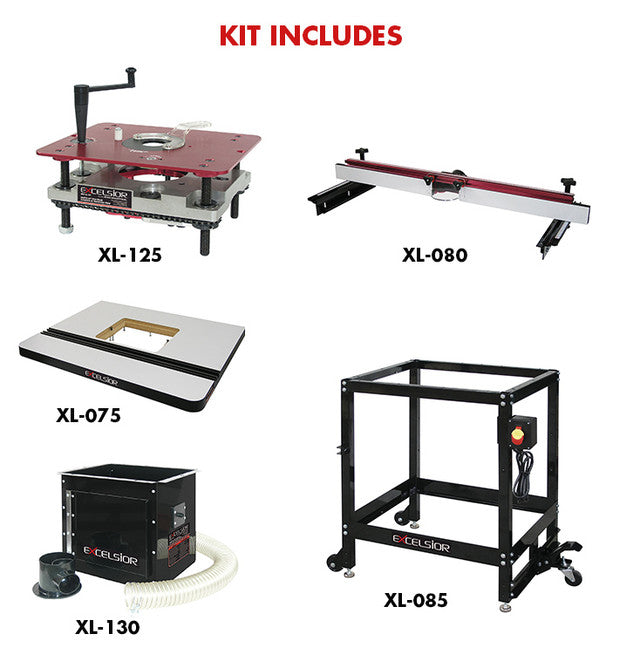 KING Canada XL-200C, Deluxe Router Table Kit