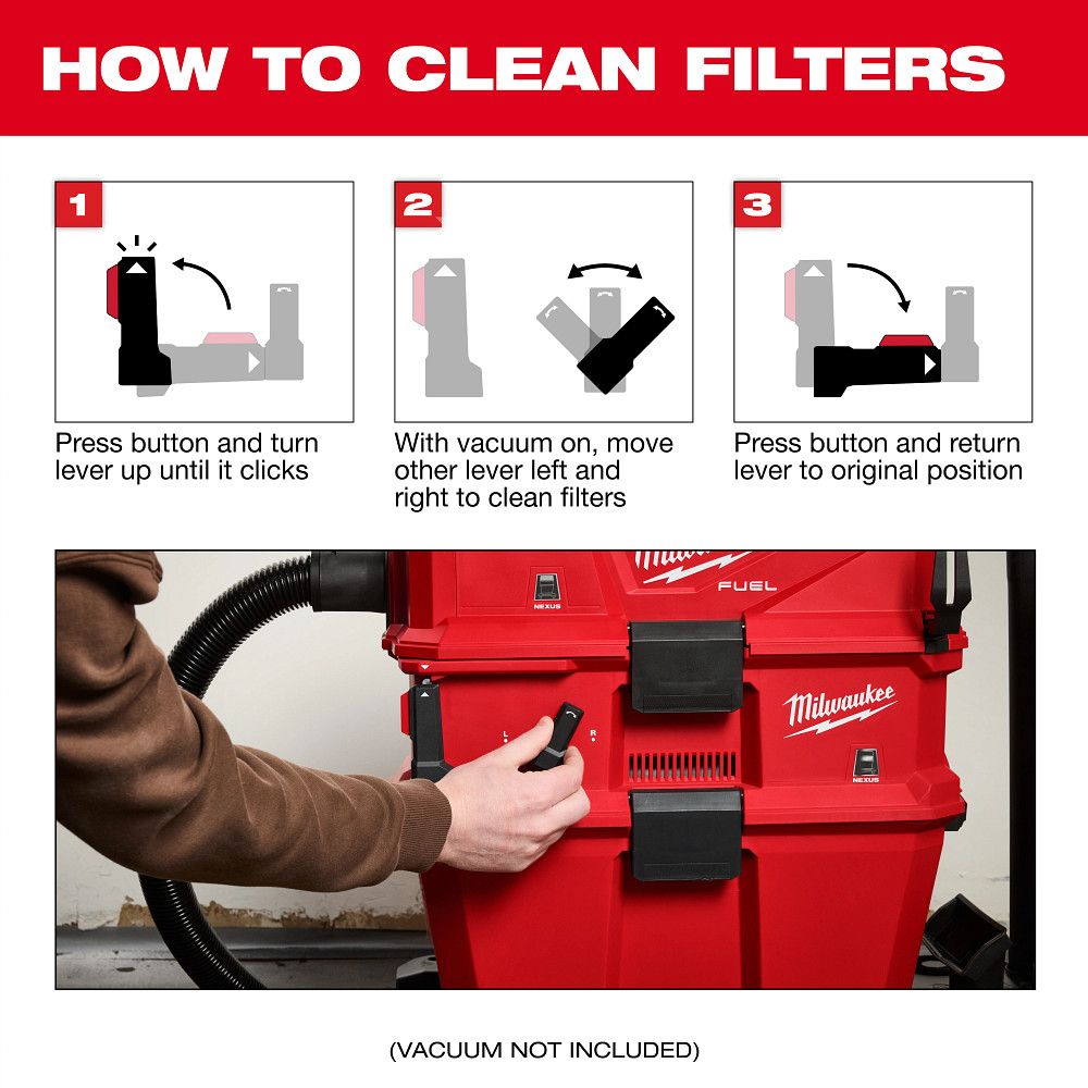 Milwaukee 0991-20, NEXUS™ Dedicated Filter Cleaner