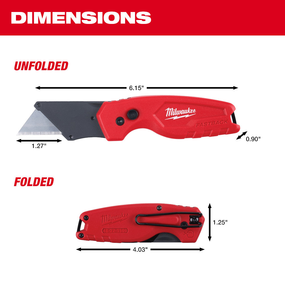 Milwaukee 48-22-1500, FASTBACK Compact Folding Utility Knife