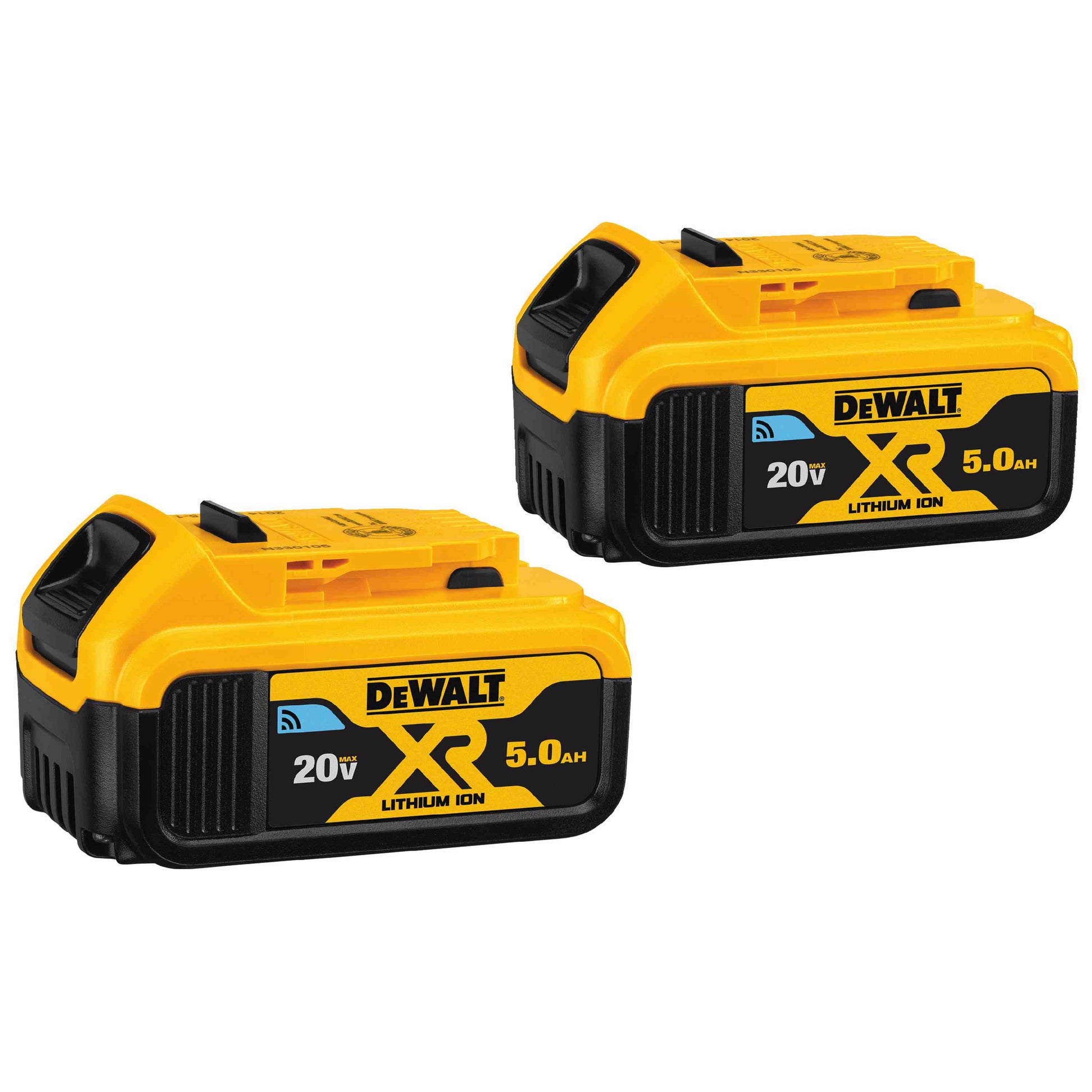 DEWALT DCB205BT-2, 20V MAX TOOL CONNECT BATTERY (5 Ah) - 2 PACK