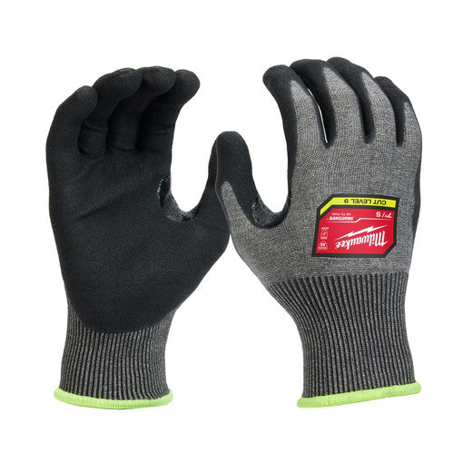 Milwaukee 48-73-7030B, 12 Pair Cut Level 9 High-Dexterity Nitrile Dipped Gloves - S