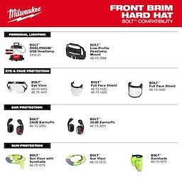 Milwaukee 48-73-3251, BOLT 26dB Hard Hat Earmuffs