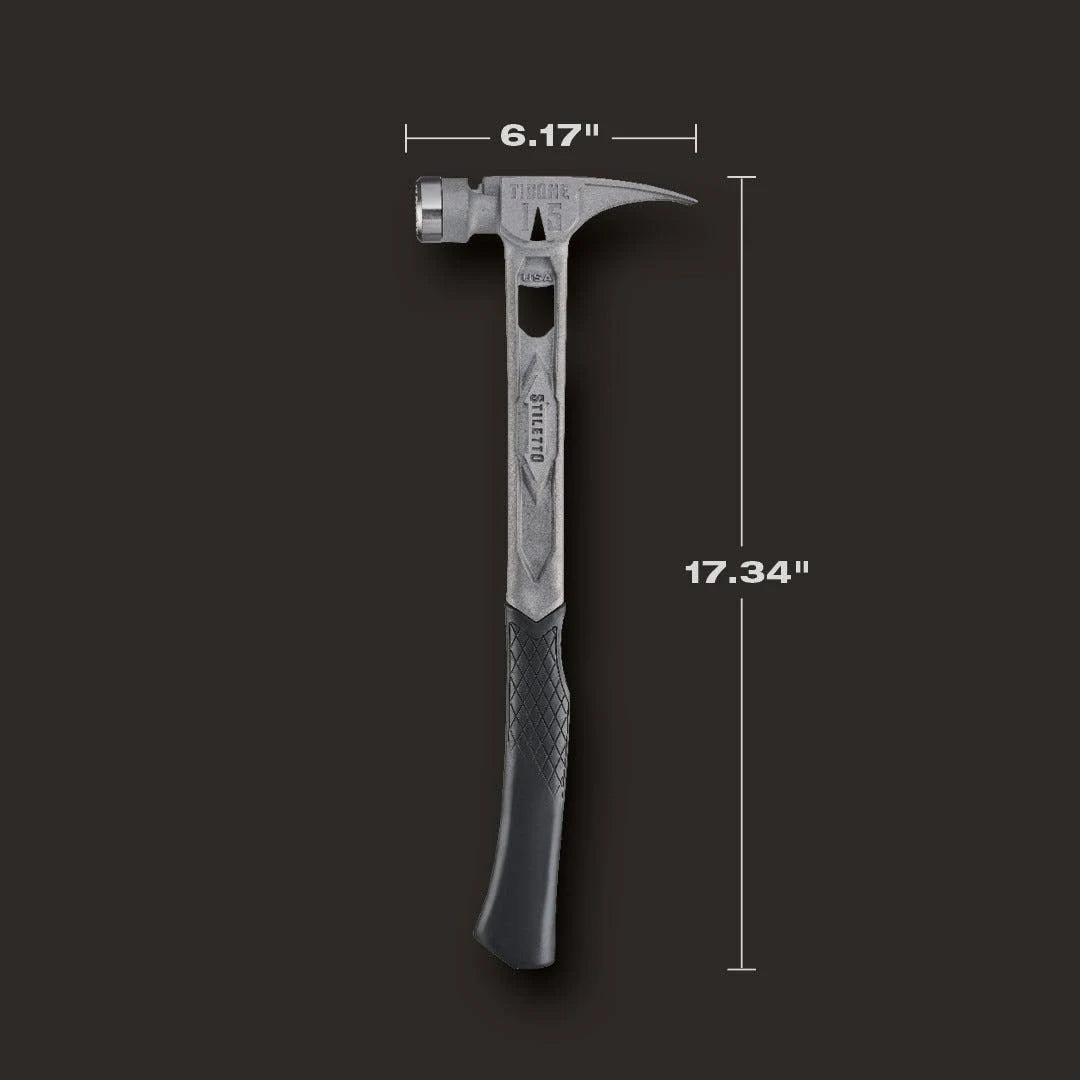 Stiletto TIB15MC, STILETTO® TIBONE™ 15oz Milled Titanium Framing Hammer