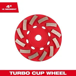 Milwaukee 49-93-7780, 4"TURBO CUP WHEEL,5/8-11