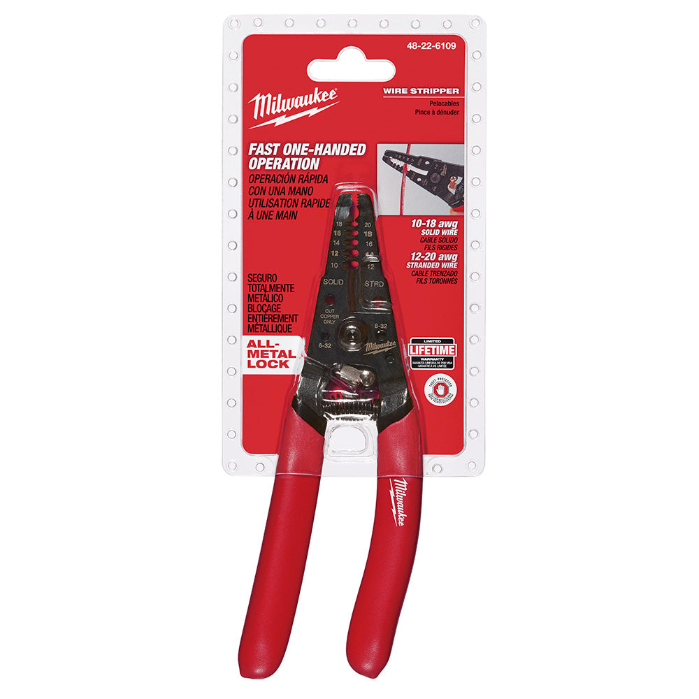 Milwaukee 48-22-6109, Wire Stripper/Cutter for Solid & Stranded Wire