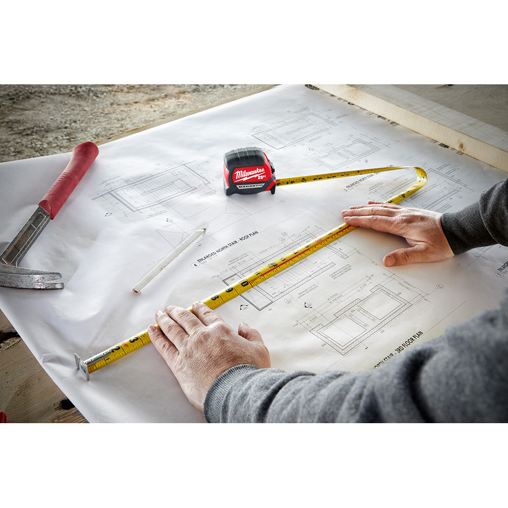 Milwaukee 48-22-0325, 25ft Compact Magnetic Tape Measure