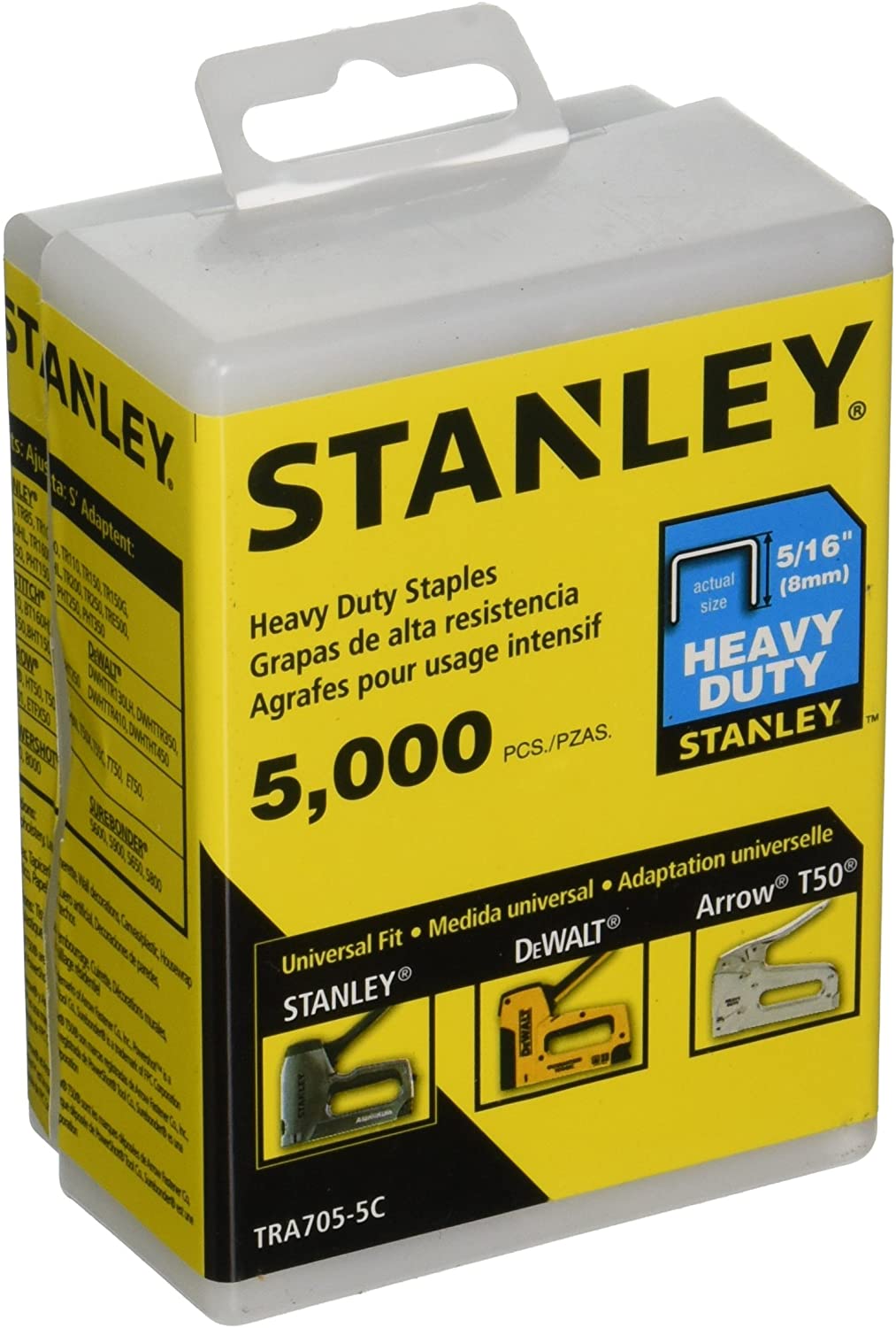 Stanley TRA705-5C, 5/16" Heavy Duty Staples (5000/pkg)