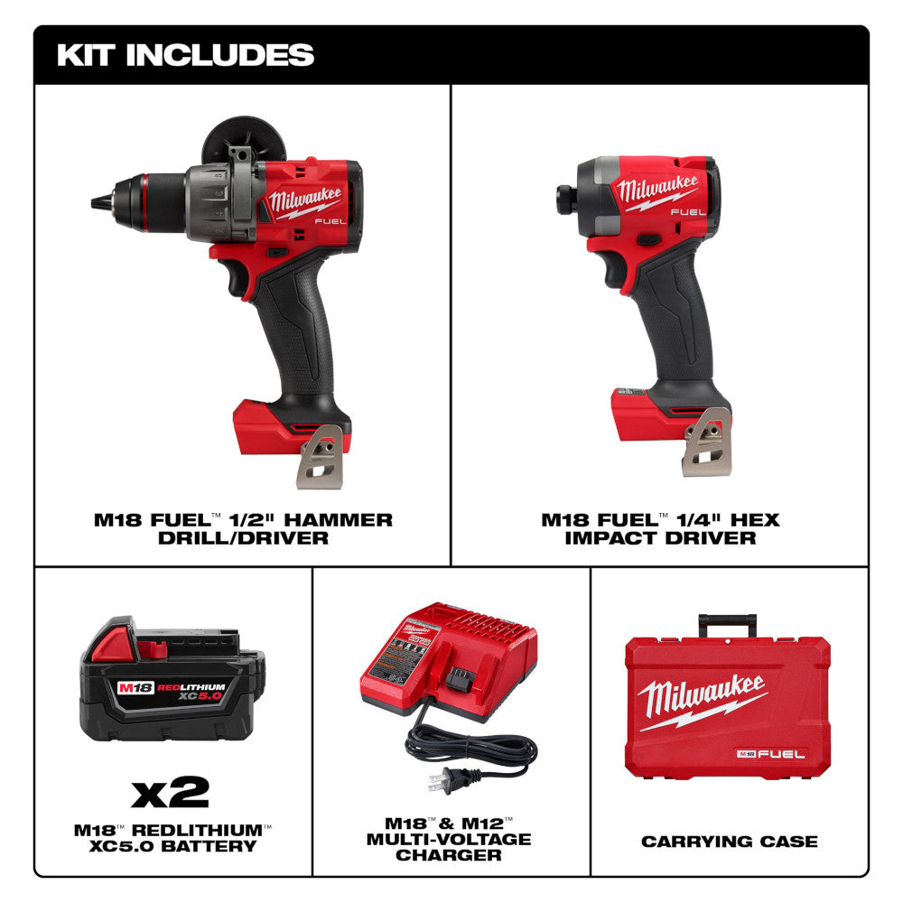 Milwaukee 3697-22, M18 FUEL™ 2-Tool Combo Kit