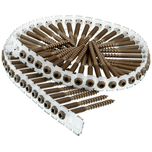 Senco 08S250W497, #8 x 2-1/2" Brown Screws for Composite Decking (800/Tub)