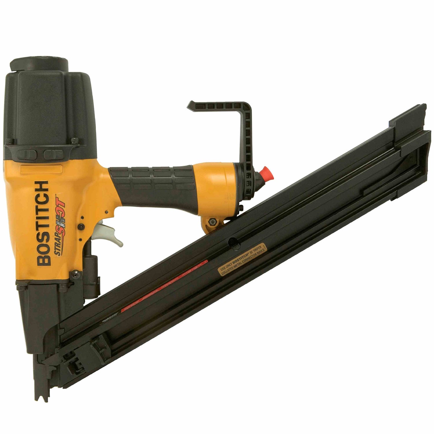 Bostitch MCN250, 35 Degree Metal Connector Framing Nailer STRAPSHOT (Paper Collated)