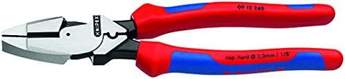 Knipex 09 12 240 SBA, 9 1/2 in, High Leverage Lineman's, New England Multi-Component w/ Tape Puller & Crimper