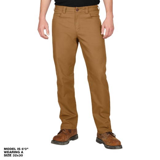 Milwaukee 701K Men's Heavy Duty Flex Work Pants with 6 Pockets - Khaki 3230