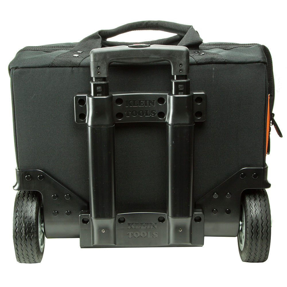 Klein Tools 55452RTB, Tool Bag, Tradesman Pro™ Rolling Tool Bag, 24 Pockets, 19-Inch