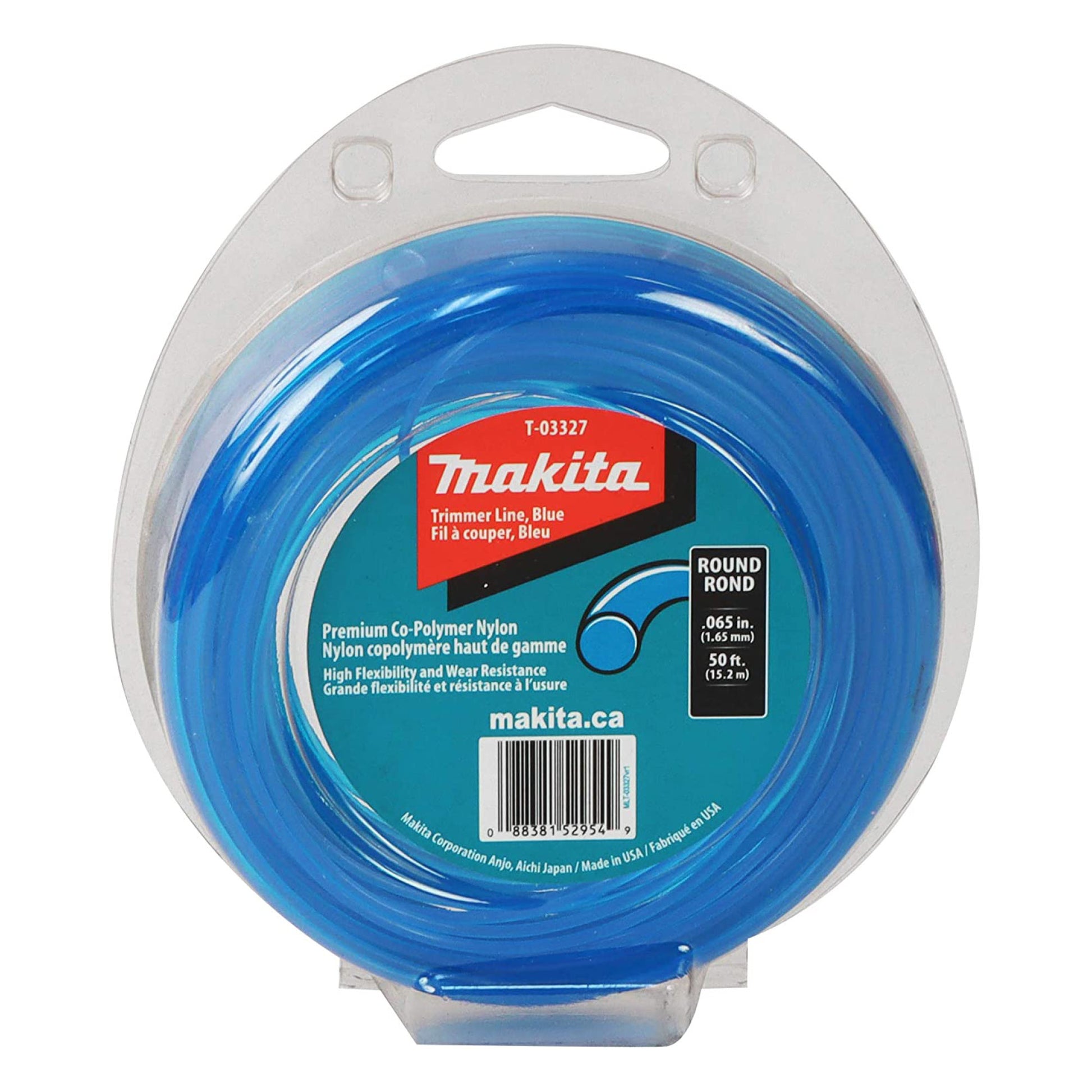 Makita T-03327, .065" Round Trimmer Line Blue50' Pkg