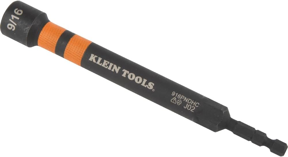 Klein Tools 32950, Hollow Magnetic Color-Coded Ratcheting Power Nut Driver, Six Sizes, 7-Piece