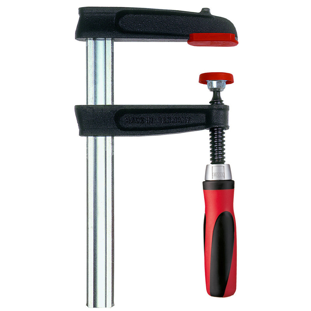 BESSEY TGJ2.506+2K, Clamp, woodworking, F-style, 2K handle, replaceable pads, 2.5 In. x 6 In., 600 lb