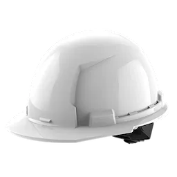Milwaukee 48-73-1100, White Front Brim Hard Hat w/4pt Ratcheting Suspension - Type 1, Class E