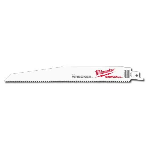 Milwaukee 48-01-7706, 9" 8 TPI The Wrecker SAWZALL Blade (100/pkg)