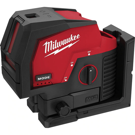 Milwaukee 3622-20, M12 Green Cross Line and Plumb Points Laser (Tool Only)