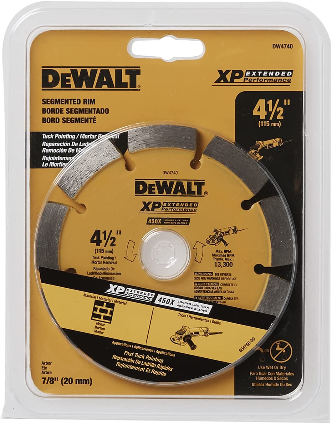 DEWALT DW4710, 4'' Tuck Point Blade