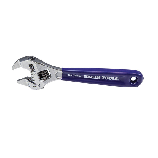 Klein Tools D86932, Slim-Jaw Adjustable Wrench, 4-Inch