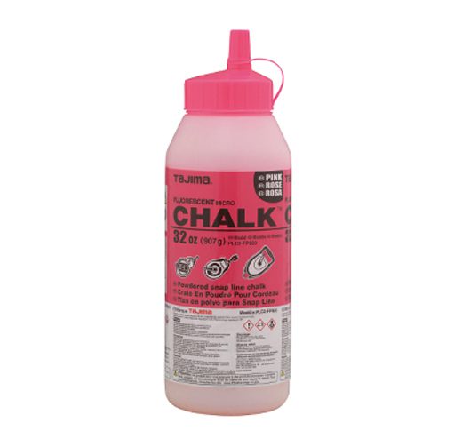 Tajima PLC2-FP900, Micro Chalk, ultra-fine chalk, fluorescent pink, easy-fill nozzle, 32 oz. / 907 g