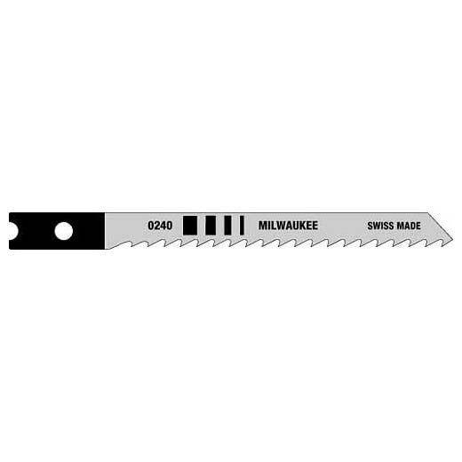 Milwaukee 48-42-0240, 3-1/8" 8 TPI High Carbon Steel Jig Saw Blade (5/pkg)