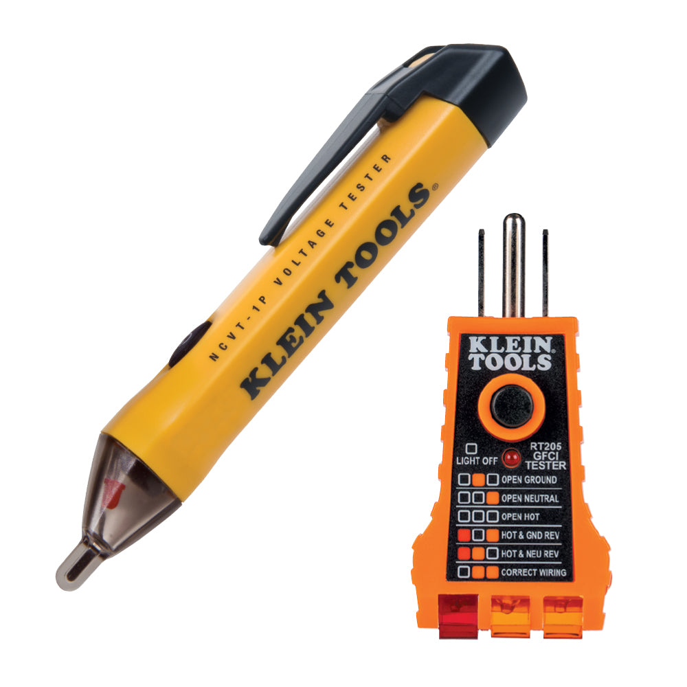 Klein Tools NCVT1PKIT, Non-Contact Voltage and GFCI Receptacle Test Kit