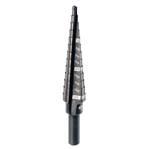 Milwaukee 48-89-9201, #1 Step Drill Bit, 1/8" - 1/2" by 1/32"