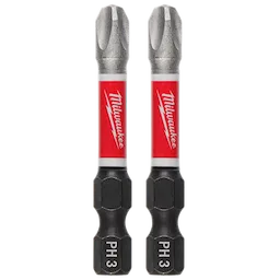 Milwaukee 48-32-4963, 2" PH3 SHOCKWAVE Impact Duty Bit - 2 Pack