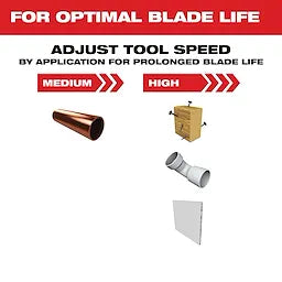 Milwaukee 49-25-1201, OPEN-LOK 3/8" TITANIUM ENHANCED BI-METAL MULTI-MATERIAL BLADE 1PK