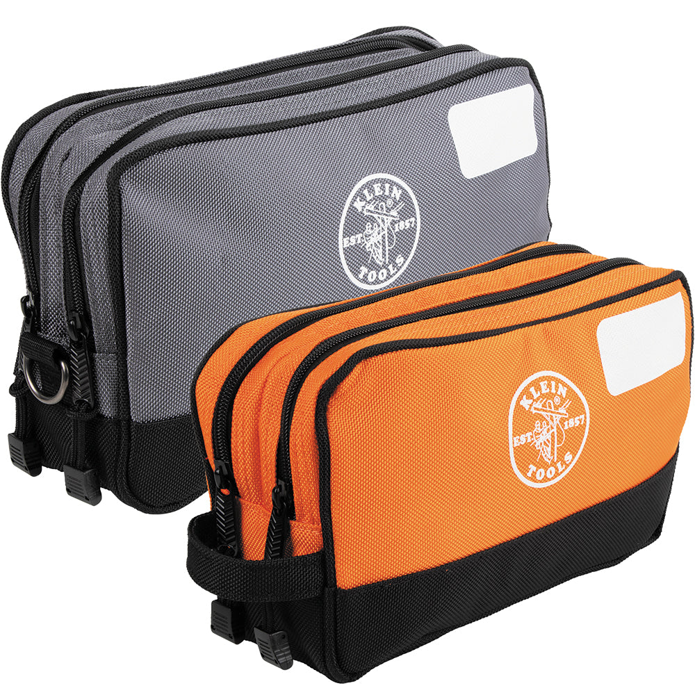 Klein Tools 55579, Double Zipper Tool Bag, 2-Pack