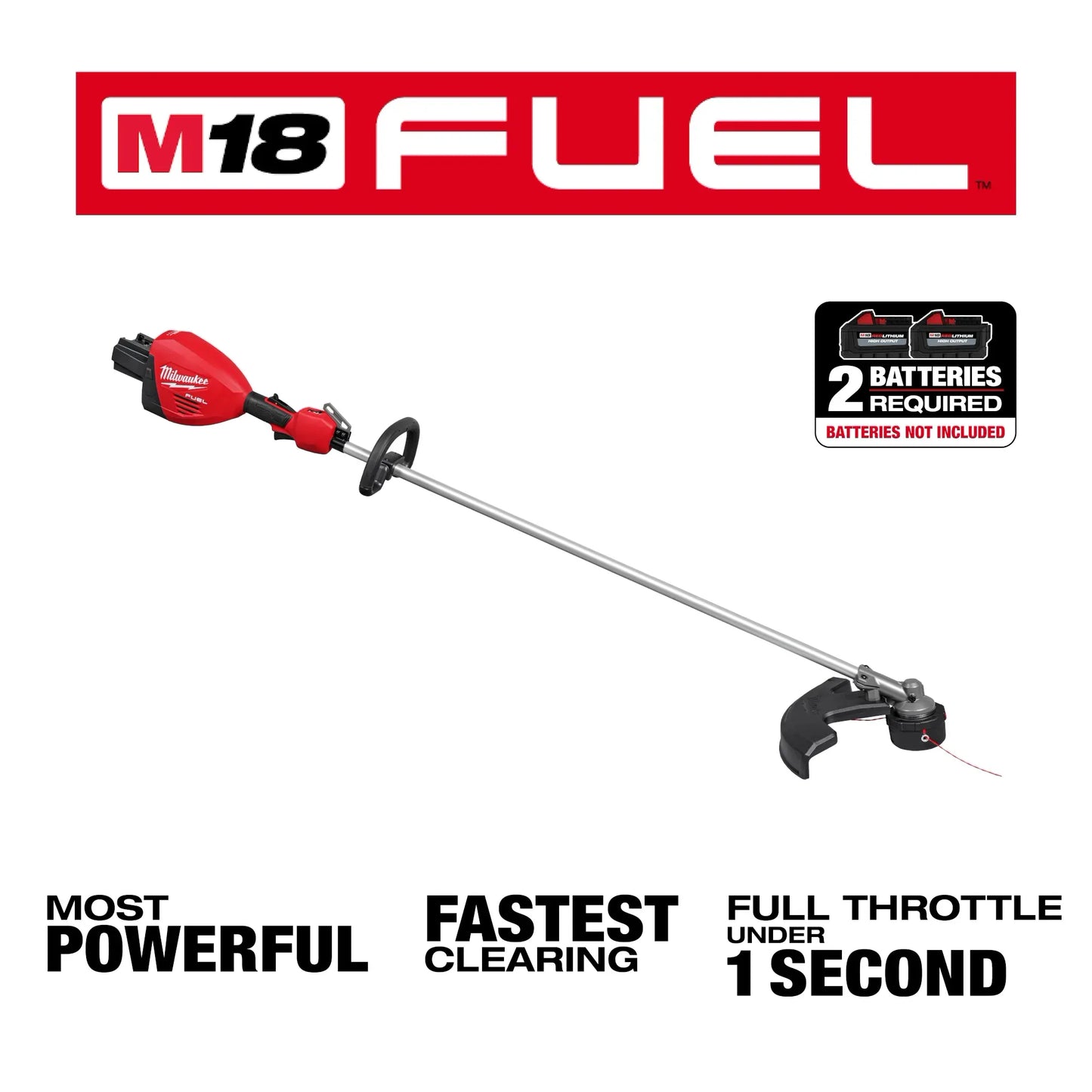 Milwaukee 3006-20, M18 FUEL™ 17” Dual Battery String Trimmer (Tool Only)