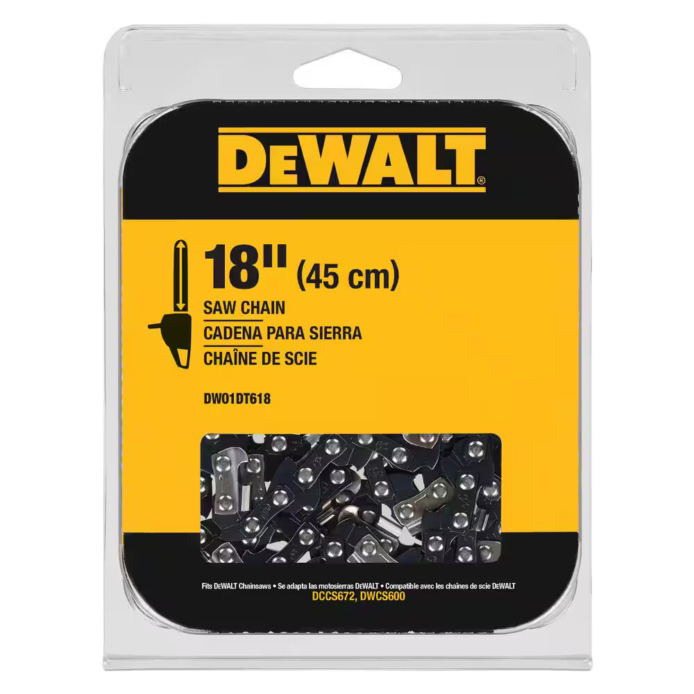 DEWALT DWO1DT618, 18 in. Chainsaw Replacement Chain