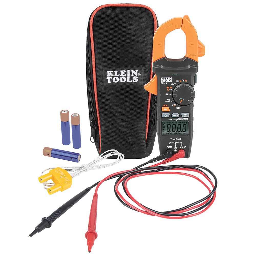 Klein Tools CL320, HVAC Digital Clamp Meter, AC Auto-Ranging 400 Amp