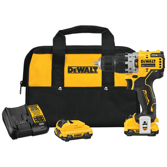 DEWALT DCD706F2, Xtreme 12V MAX Brushless 3/8 In. Cordless Hammer Drill 2Ah Kit