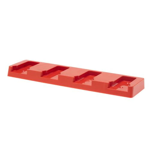 48 TOOLS BH-MIL-RED-04, Red Holder for Milwaukee 18V Batteries