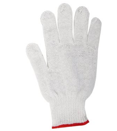 Toolway 105545, Knitted Poly/Cotton Gloves w/Black PVC Dots (S, sold/dz)