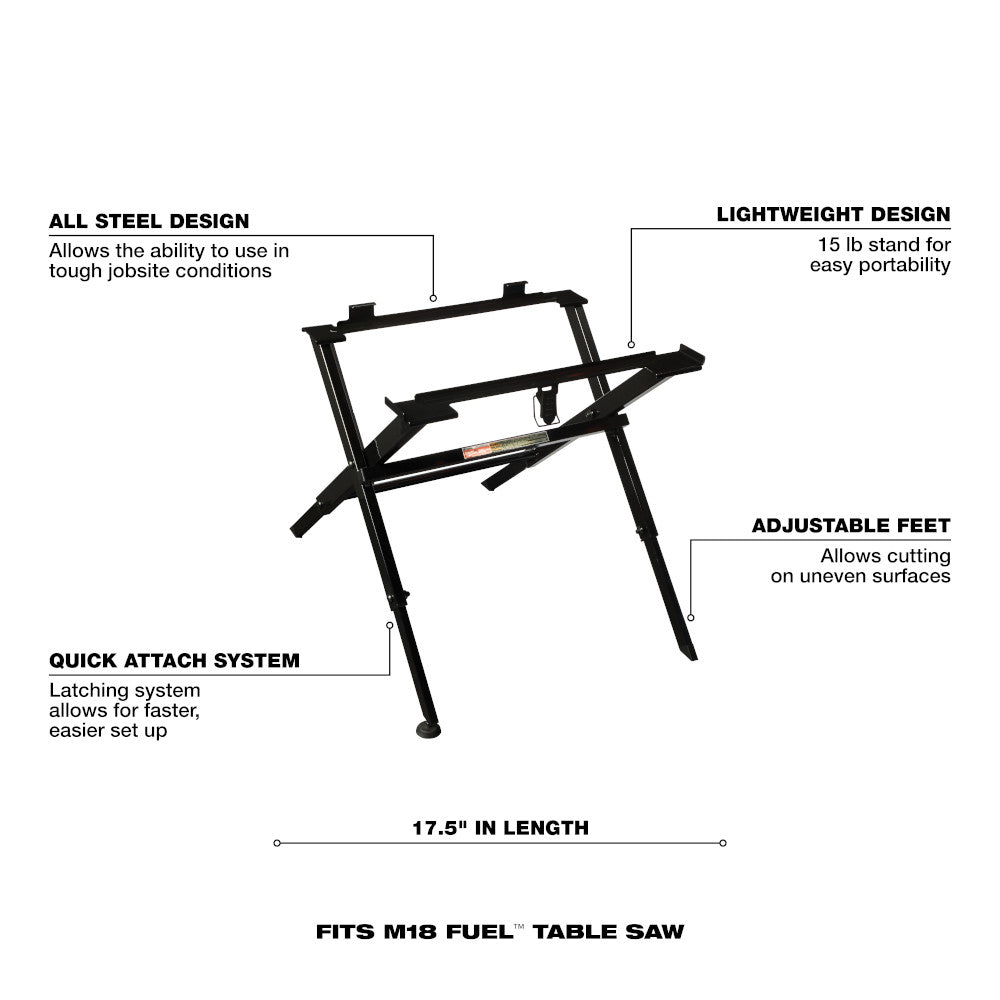 Milwaukee 48-08-0561, Fold Table Saw Stand