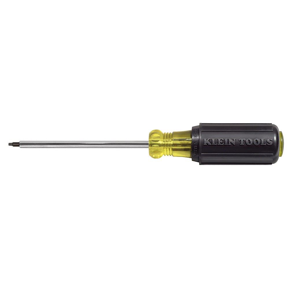 Klein Tools 662, #2 Square Screwdriver with 4-Inch Round Shank