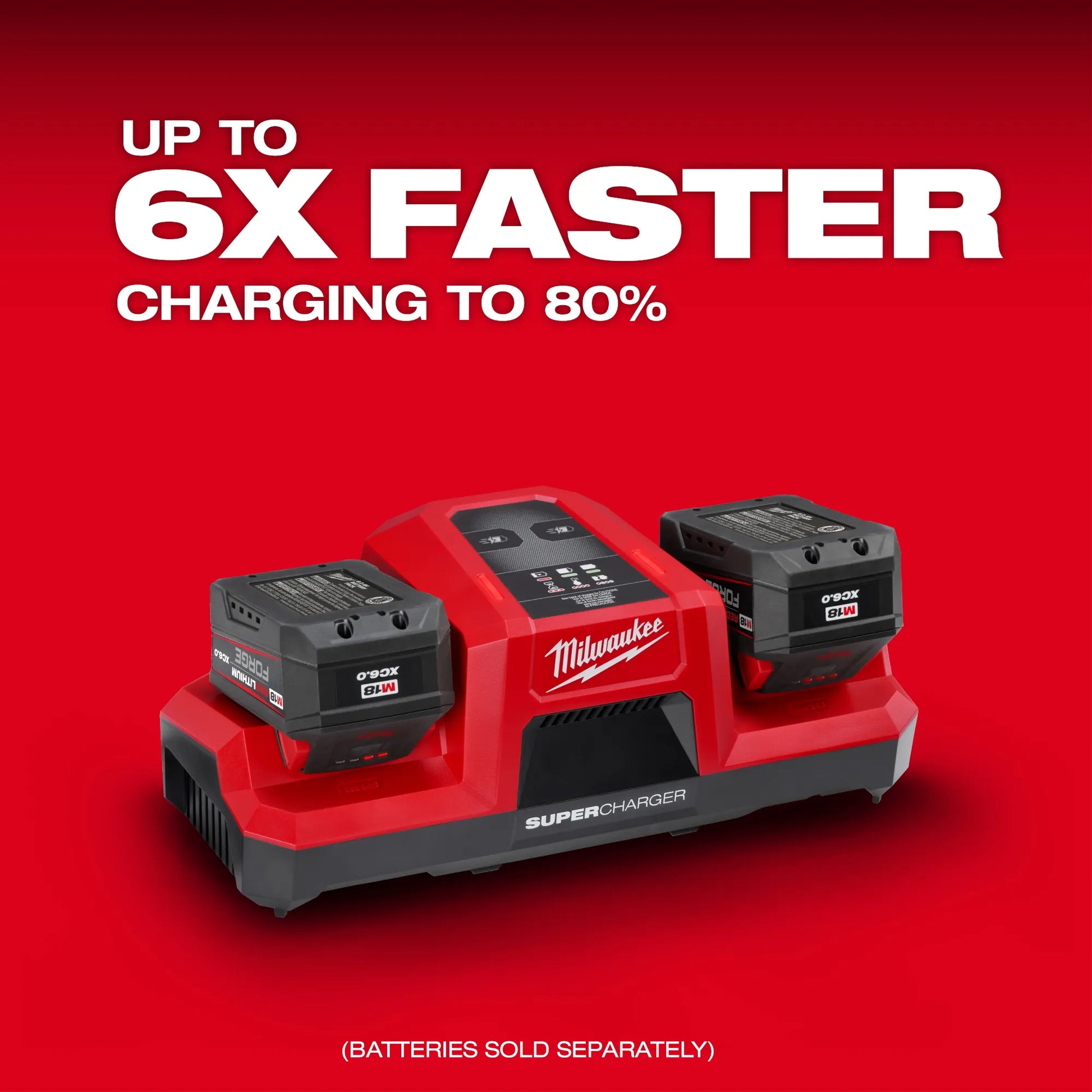 Milwaukee 48-59-1815, M18™ Dual Bay Simultaneous Super Charger