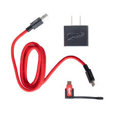 Milwaukee 48-59-1209, 3ft USB-C and 2.1A Wall Charger w/Micro USB Adaptor