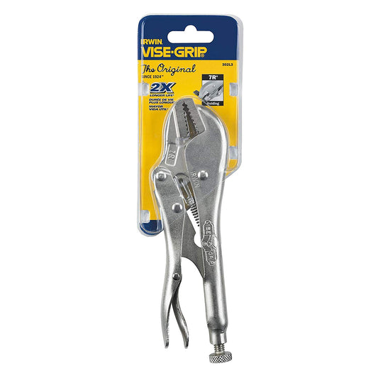 Irwin 302L3, Vise-Grip 7" Original Straight Jaw Locking Pliers (7R)