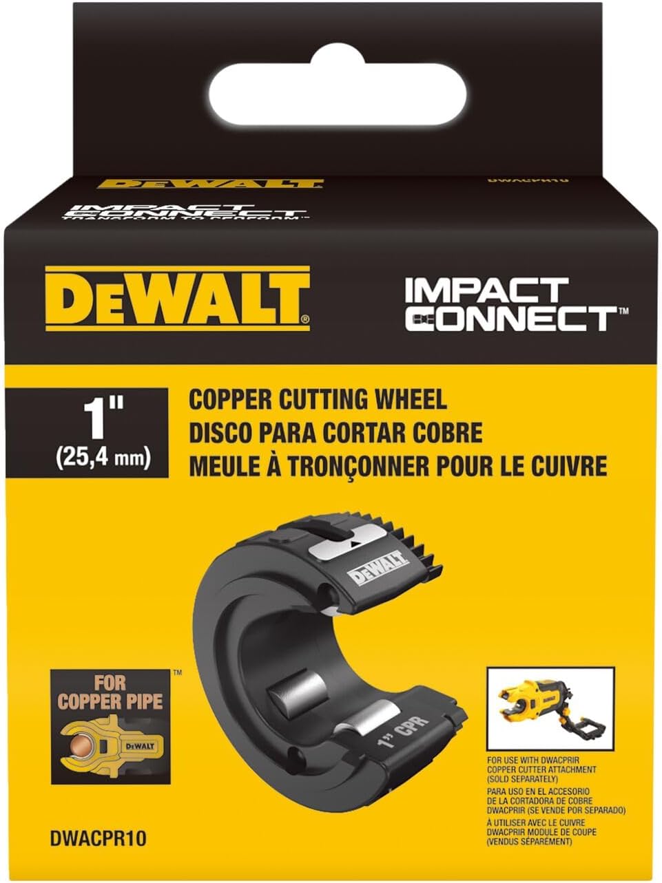 DEWALT DWACPR10, 1'' Copper Cutter with Case